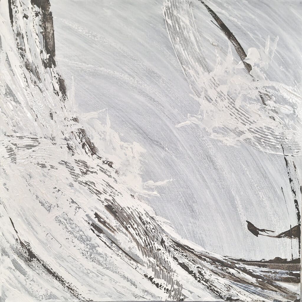 Autumn Wind   } Acrylic on canvas   30 x 30 inches